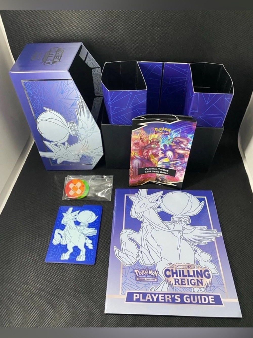 EMPTY Chilling Reign PC Elite Trainer Box ETB dice markers rulebook guide